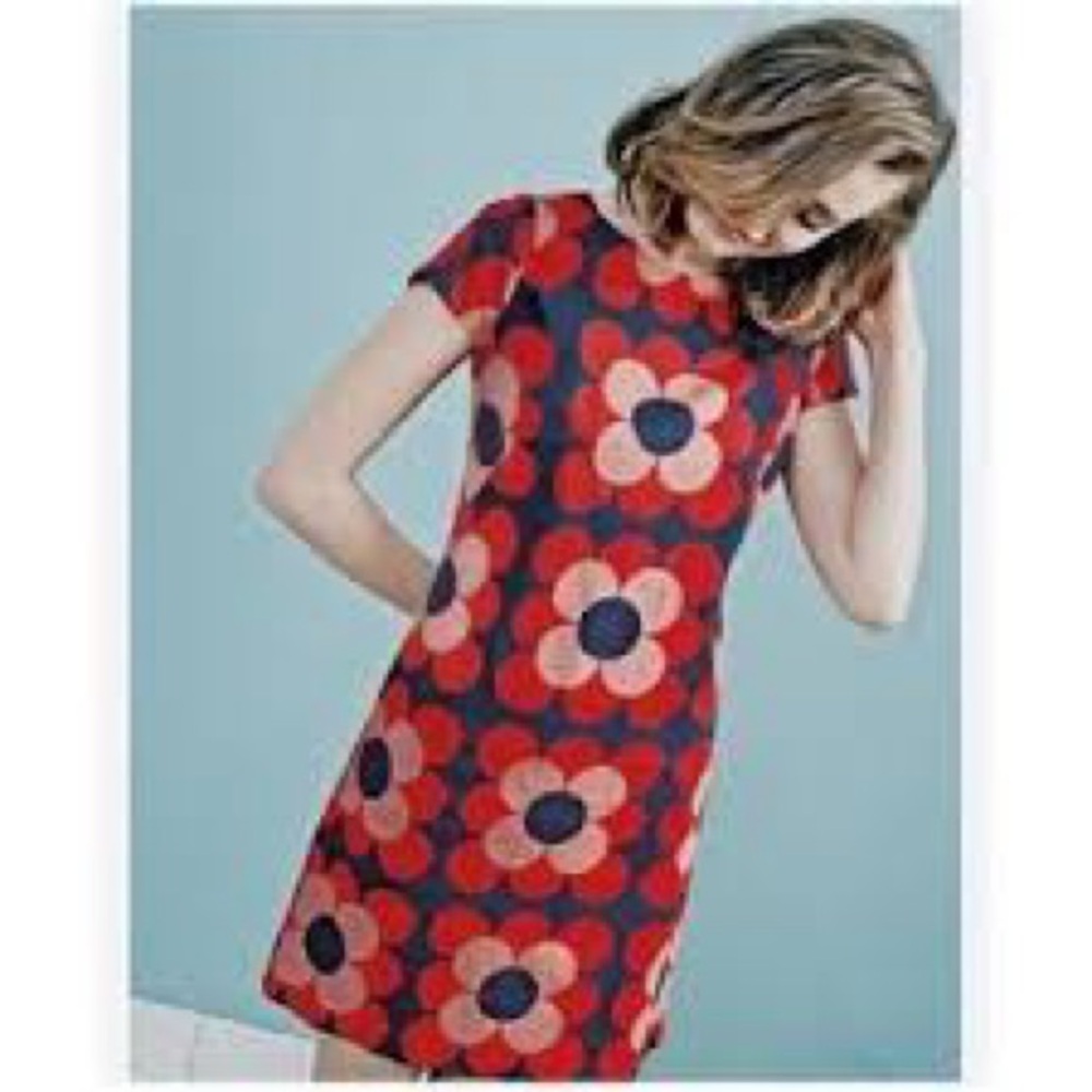 Boden Harriet Shift Dress Red and Pink Floral Mini